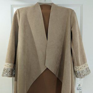 Moda Italia faux suede blazer NWT